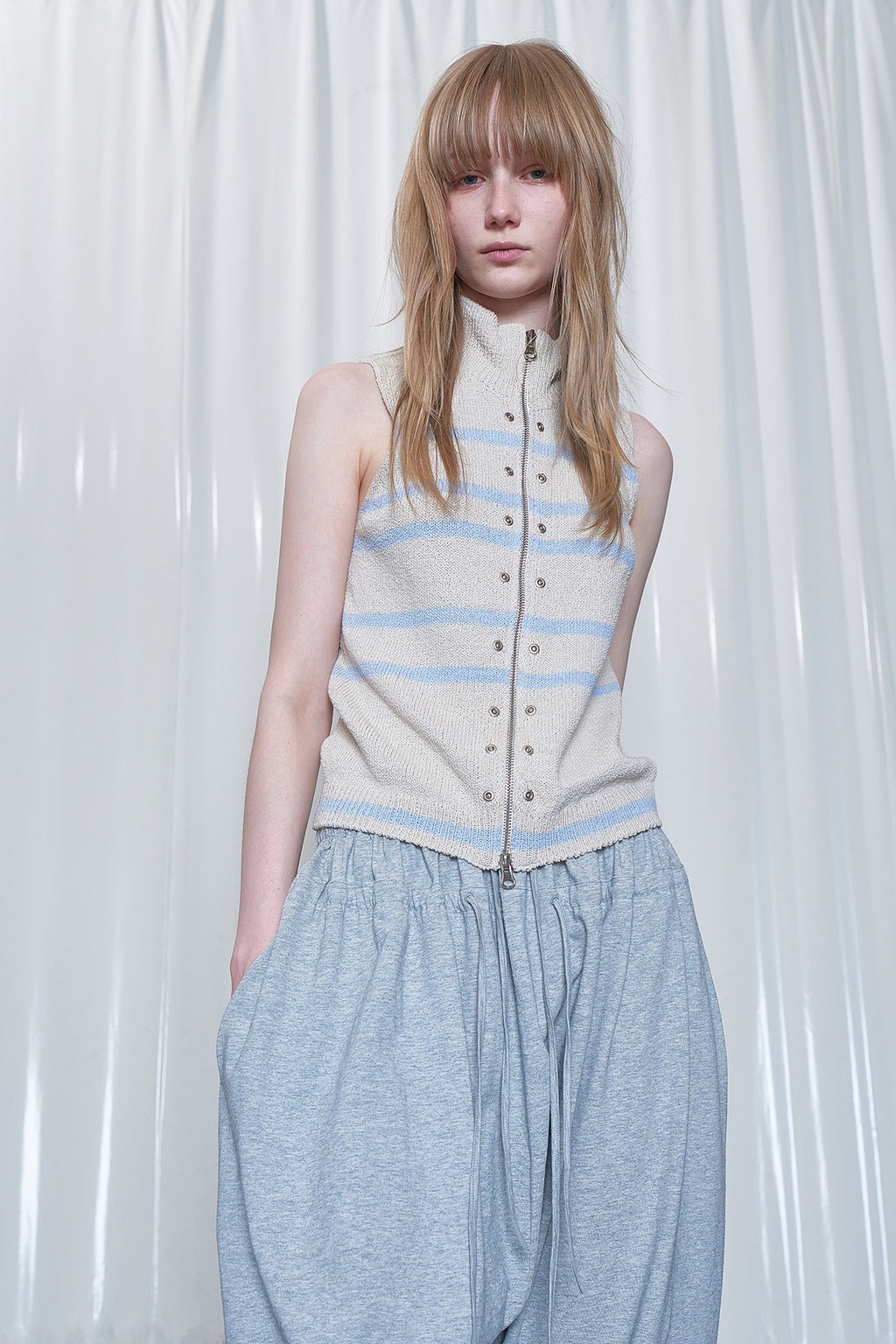 Deinet - Balloon Sweat Pants (Melange Grey) product image 6 | TRAB K-Fashion Australia