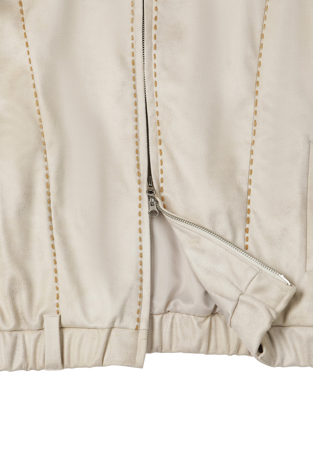 Deinet - Stitch Bomber Jumper (Ivory) product image 13 | TRAB K-Fashion Australia