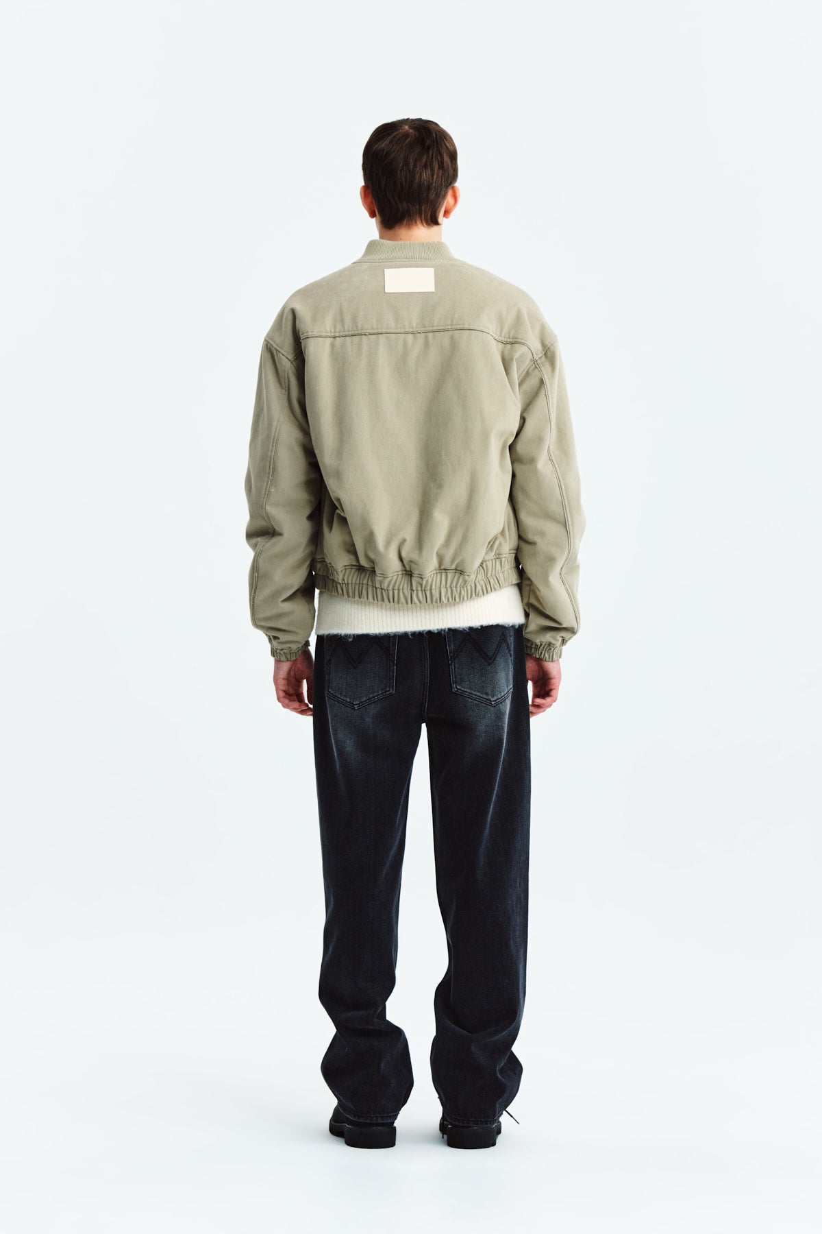 Matin Kim - Reverse Washed Denim Pants (Black) product image 7 | TRAB K-Fashion Australia