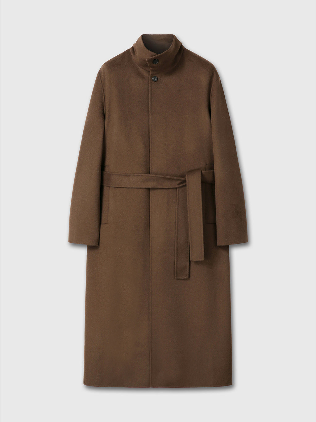 Tonywack - Hand-Made Wool Cashmere Stand-Collar Coat (Penny Brown) product image 14 | TRAB K-Fashion Australia