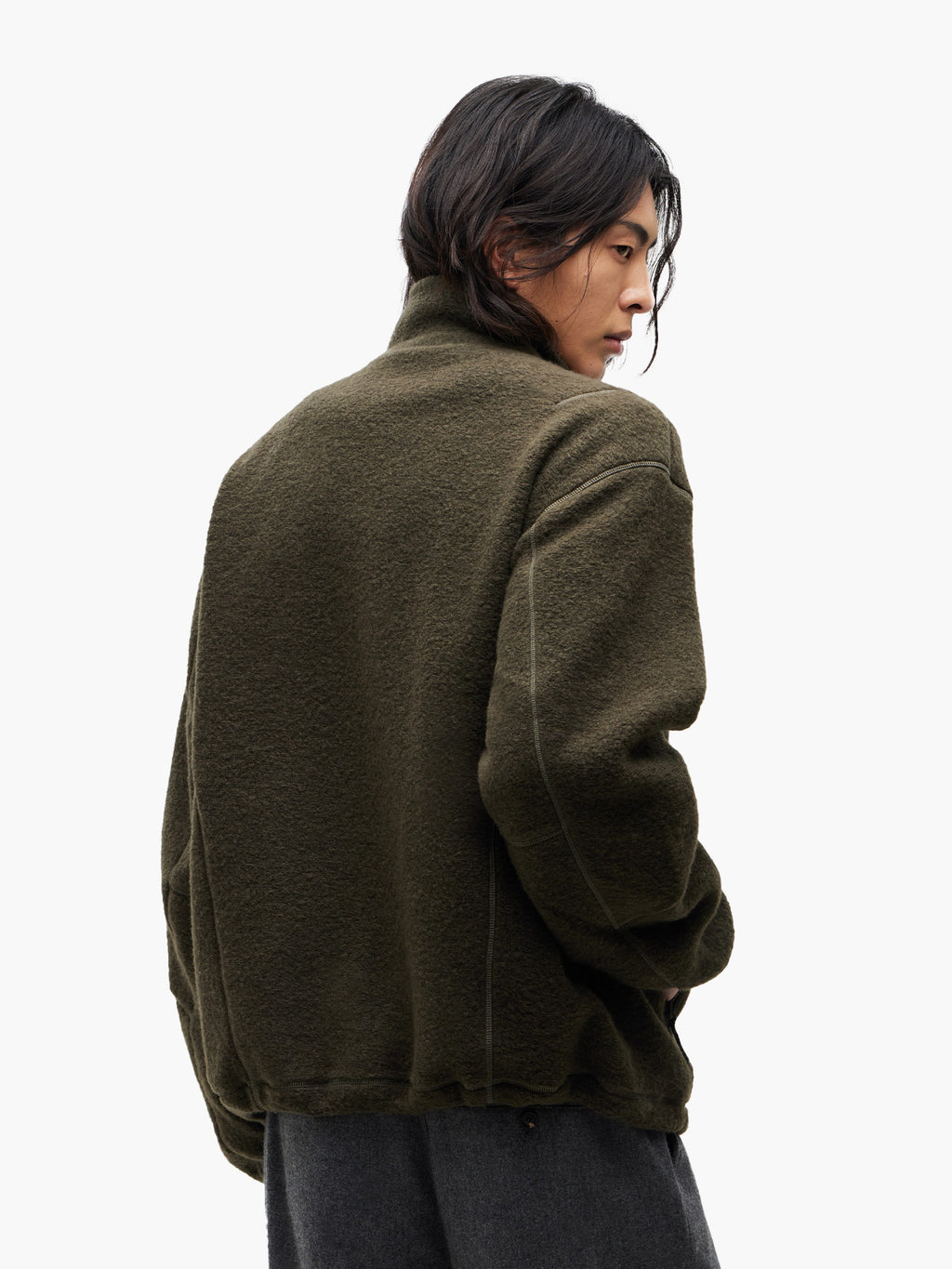 Jiyong Kim - Fleece Jacket (Green) product image 5 | TRAB K-Fashion Australia