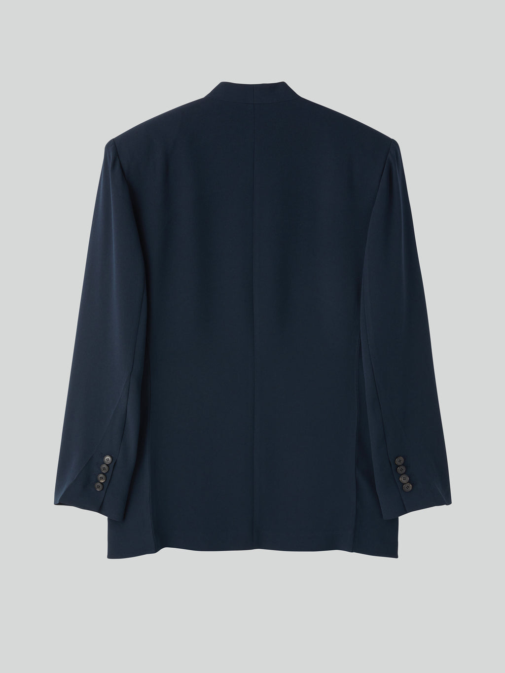 Recto - Collar Detail Fluid Suit Jacket (Dark Navy) product image 7 | TRAB K-Fashion Australia