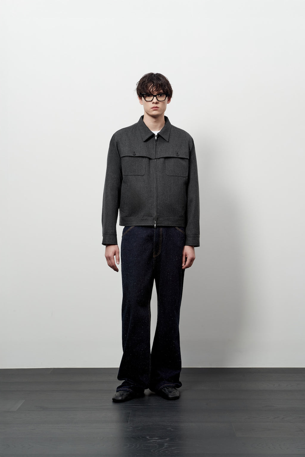 Stu - Cover Pocket Crop Jacket (Grey) product image 5 | TRAB K-Fashion Australia