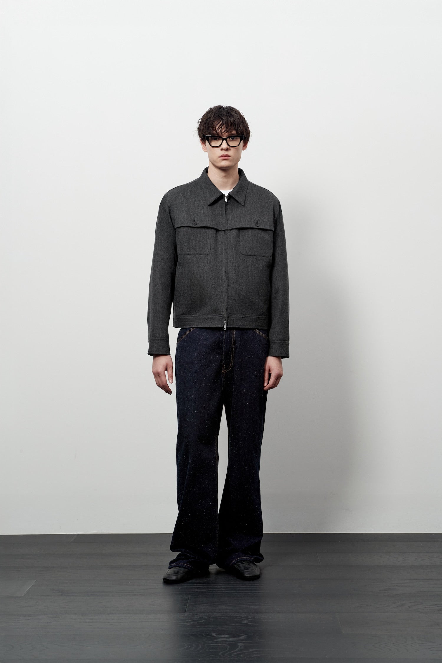 Stu - Cover Pocket Crop Jacket (Grey) product image 5 | TRAB K-Fashion Australia