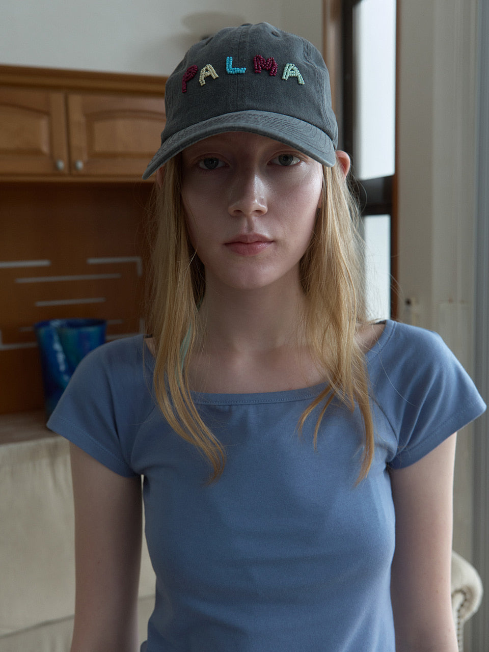 Kijun - Palma Beaded Cap (Charcoal) product image 4 | TRAB K-Fashion Australia