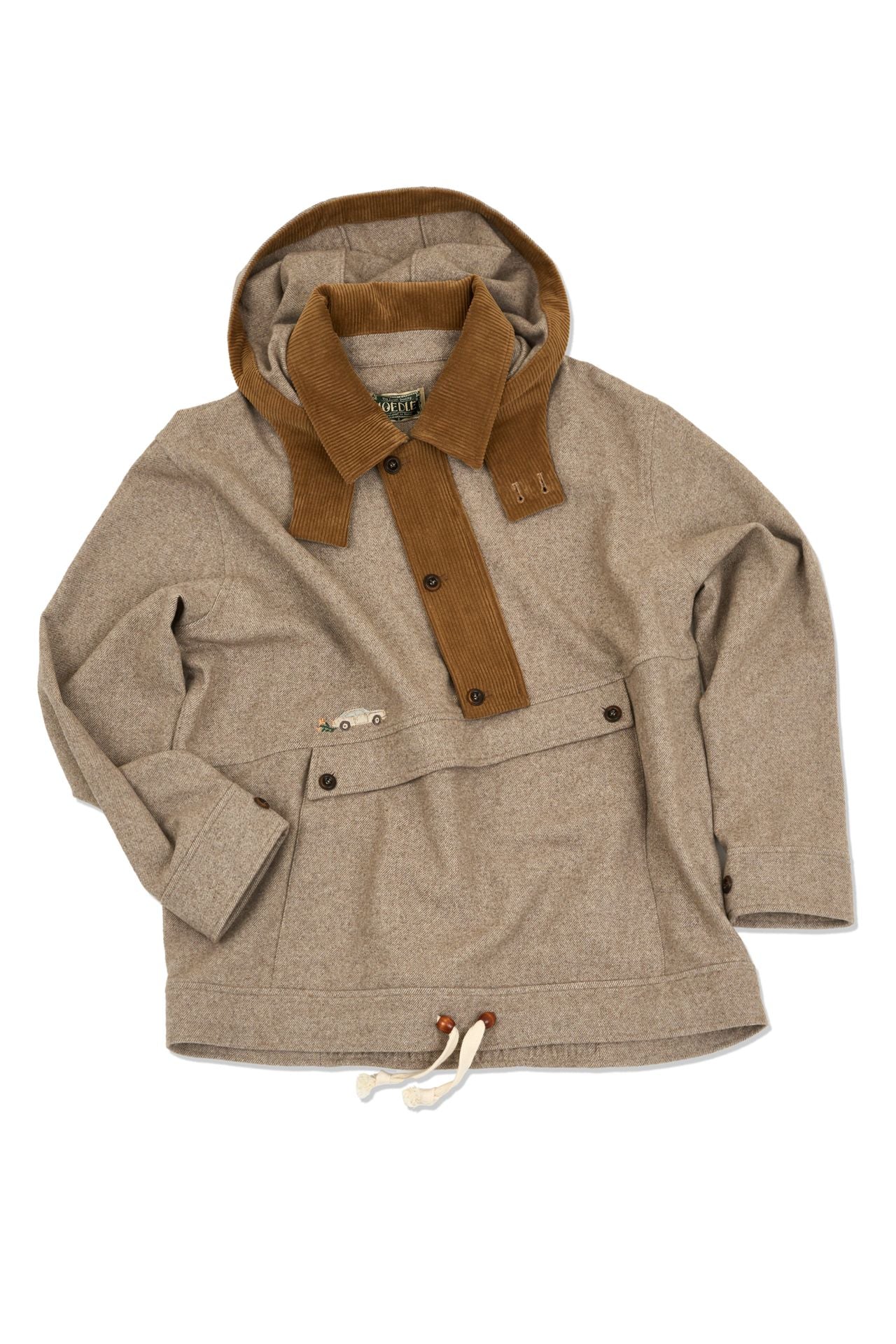 Ioedle - Uphill Hooded Anorak (Brown) product image 1 | TRAB K-Fashion Australia