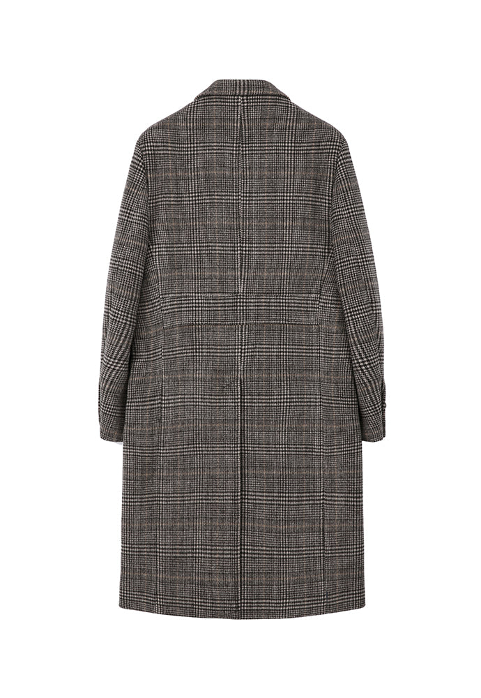 Tonywack - Sortie Wrap Coat (Brown Glen Check) product image 7 | TRAB K-Fashion Australia