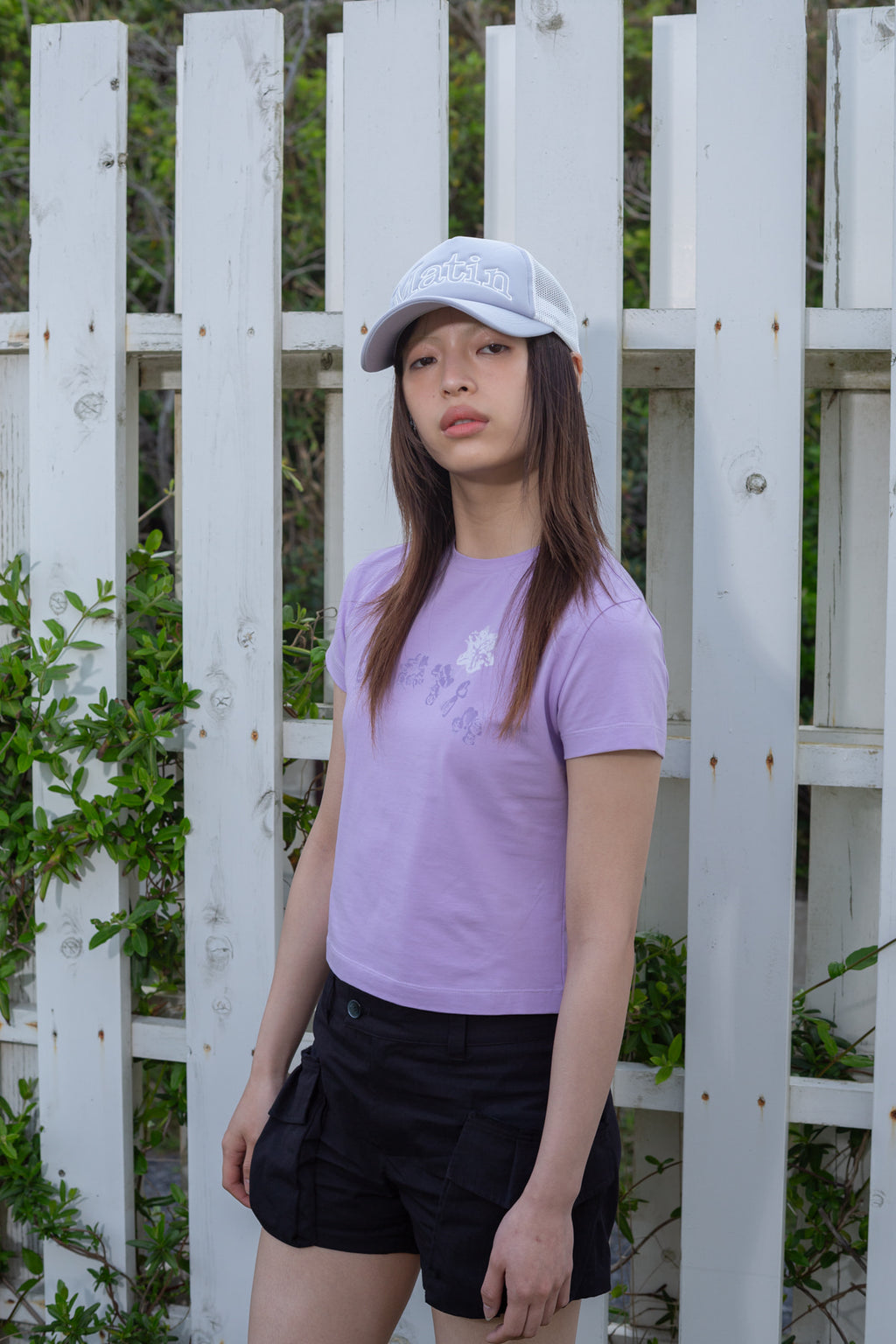 Matin Kim - Bubbly Graphic Printing Top (Lilac) product image 9 | TRAB K-Fashion Australia