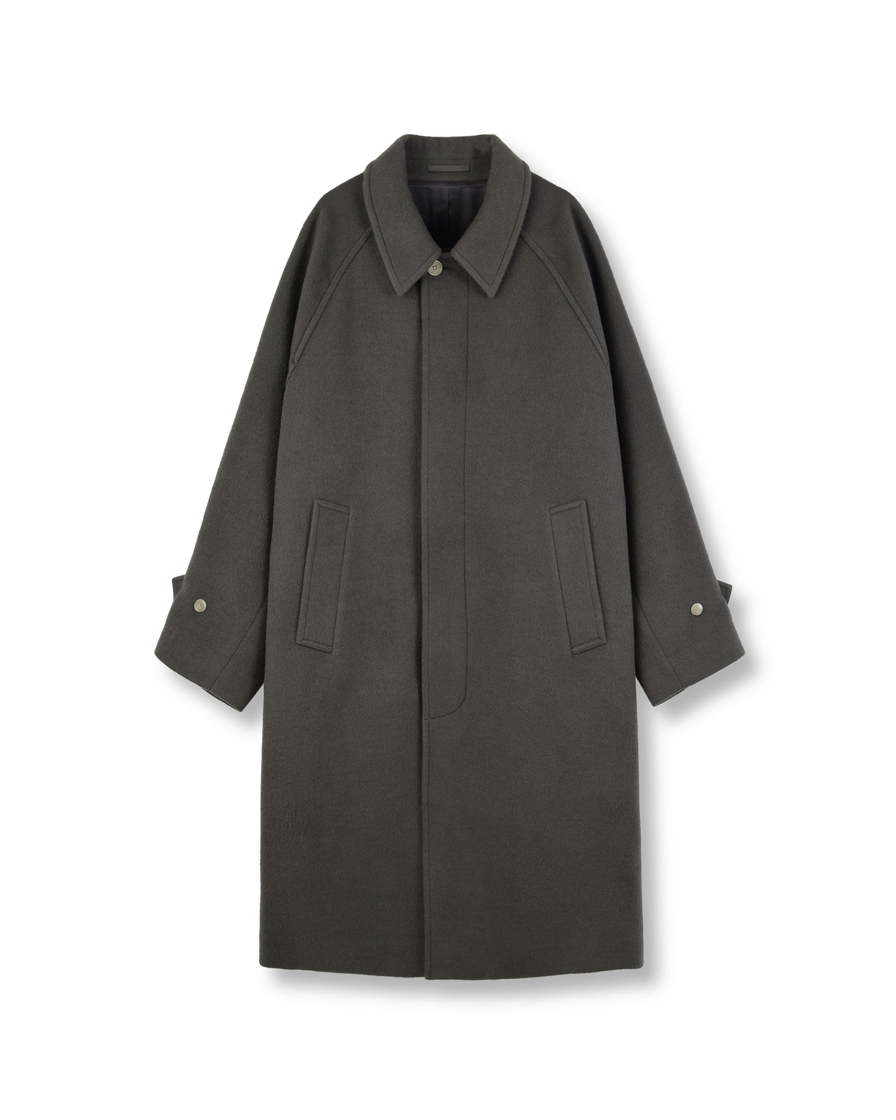 Brownyard - Balmacaan Coat (Olive Grey) product image 5 | TRAB K-Fashion Australia