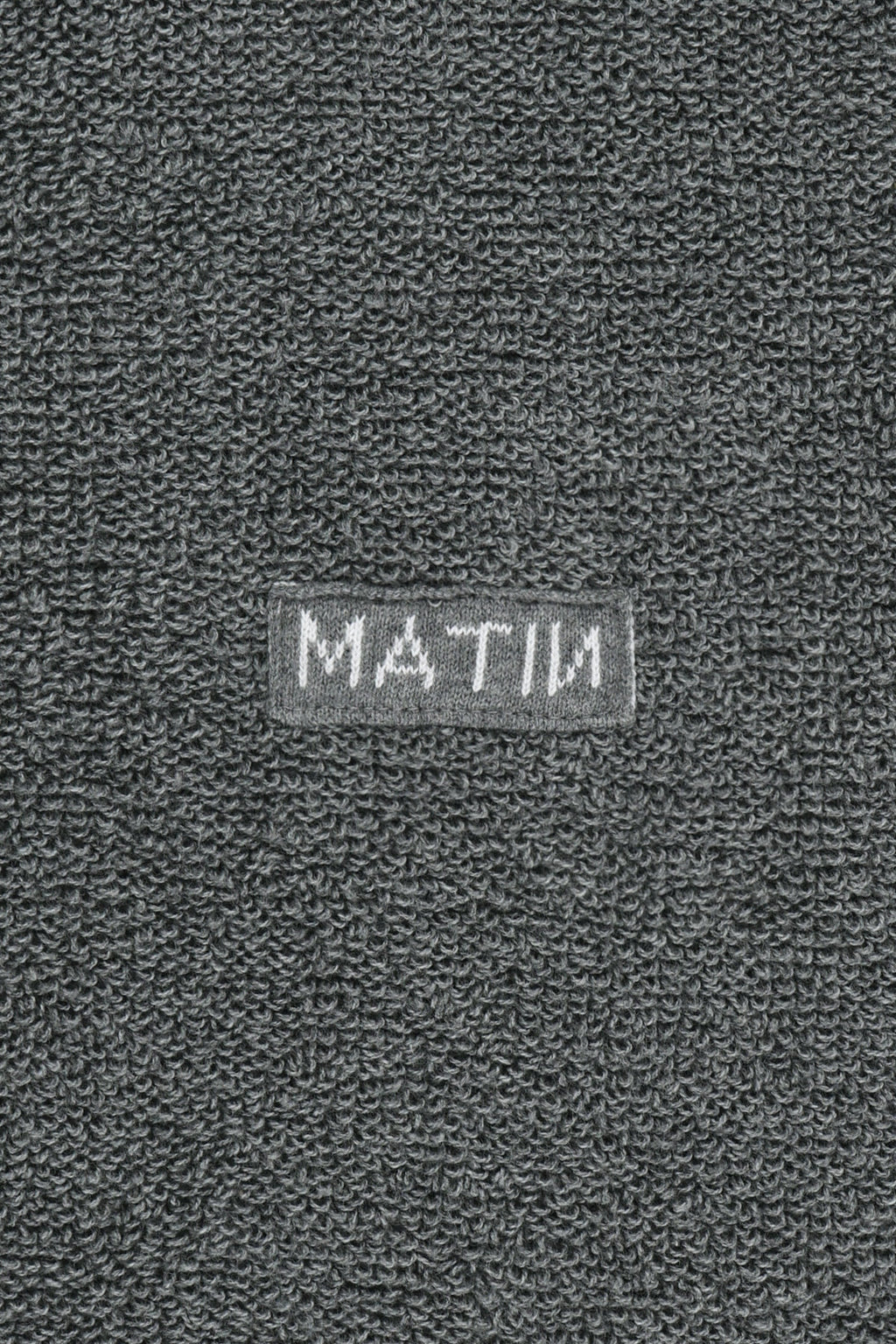 Matin Kim - Boucle Texture Knit Zip Up (Grey) product image 5 | TRAB K-Fashion Australia