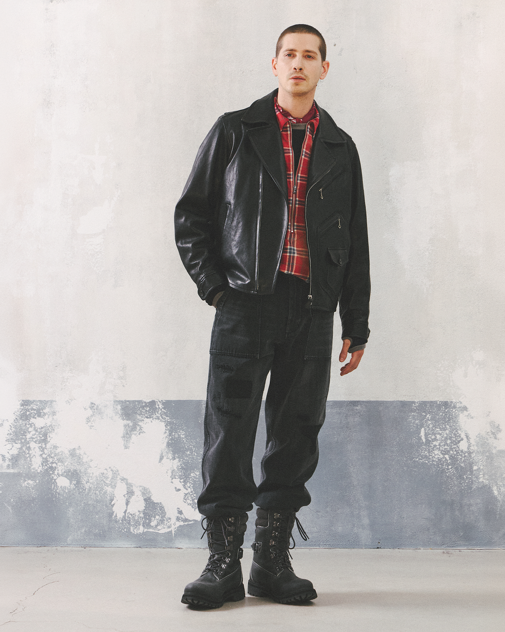 Eastlogue - Wayward Leather Rider Jacket (Black) product image 1 | TRAB K-Fashion Australia