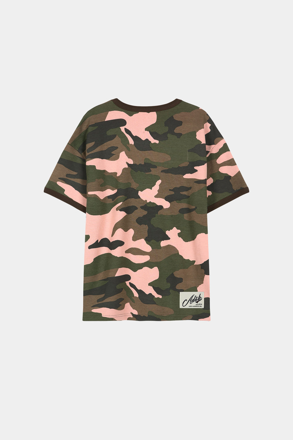 Andersson Bell - (essential) Camouflage Ringer T-Shirt (Pink Camouflage) product image 8 | TRAB K-Fashion Australia