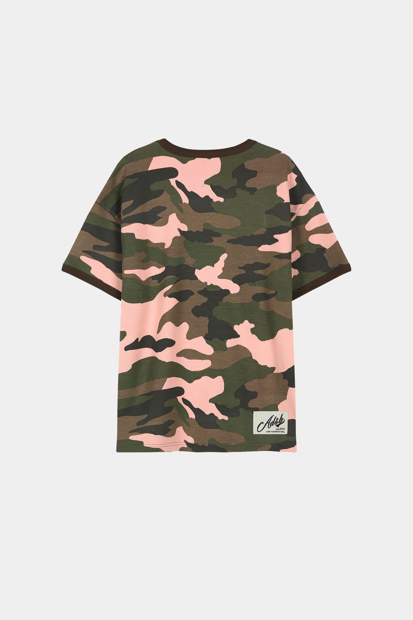 Andersson Bell - (essential) Camouflage Ringer T-Shirt (Pink Camouflage) product image 8 | TRAB K-Fashion Australia