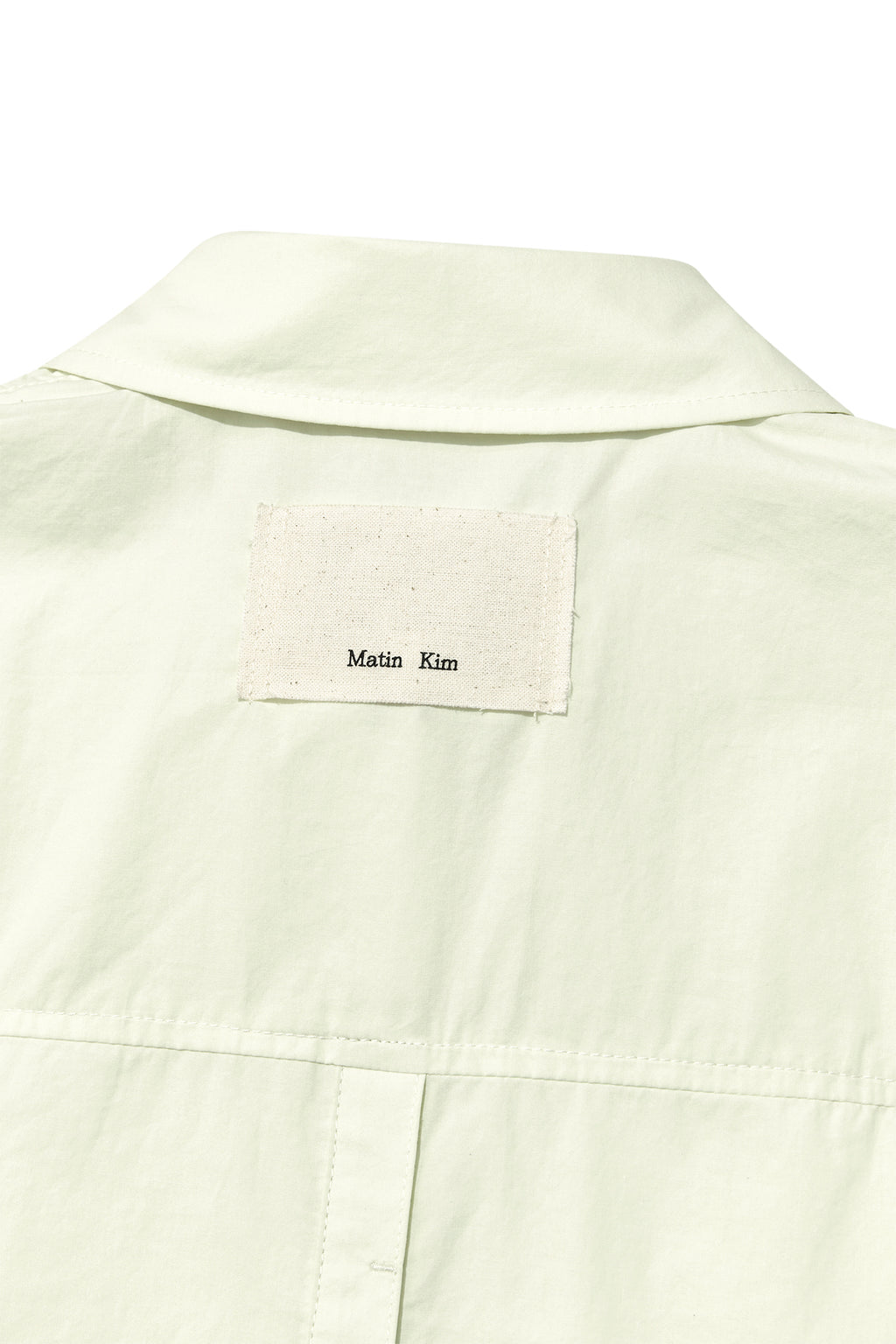 Matin Kim - Back Button Point Shirt (Light Green) product image 5 | TRAB K-Fashion Australia