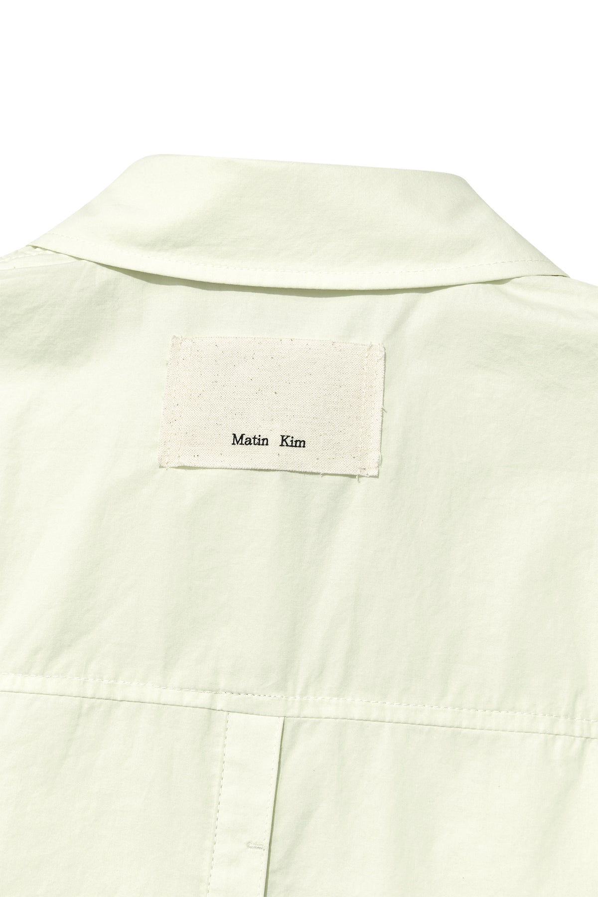 Matin Kim - Back Button Point Shirt (Light Green) product image 5 | TRAB K-Fashion Australia