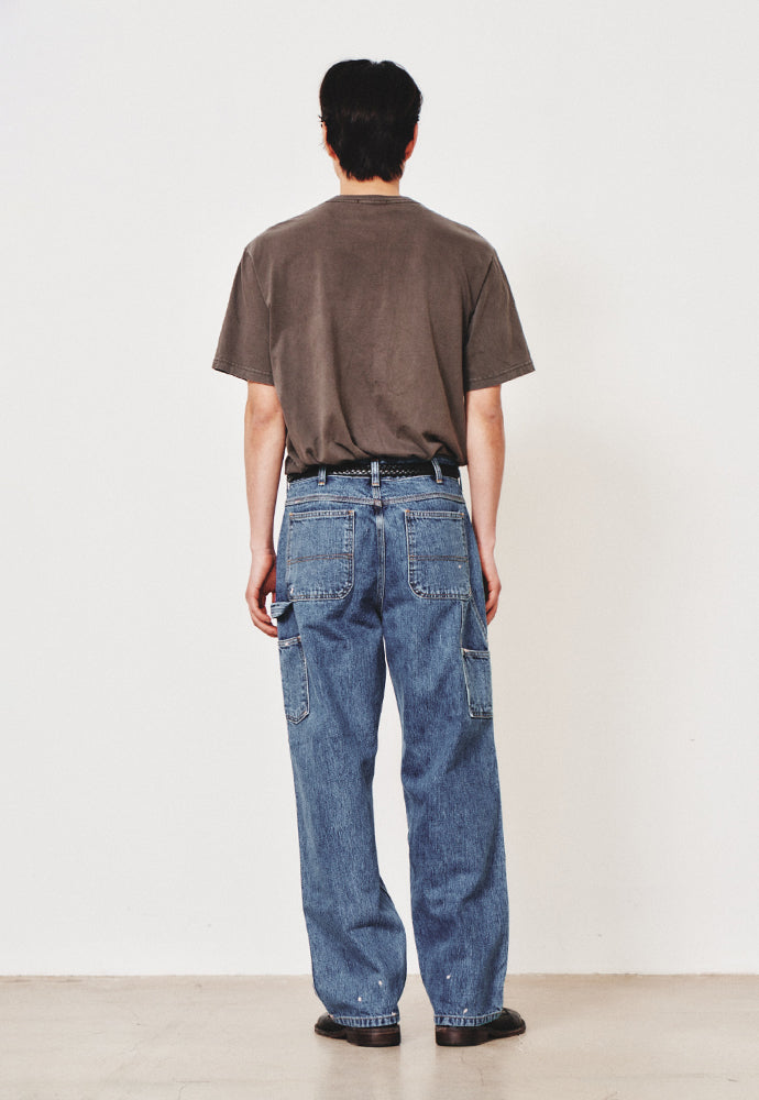 Art if acts - Washed Denim Carpenter Pants (Indigo Blue) product image 3 | TRAB K-Fashion Australia