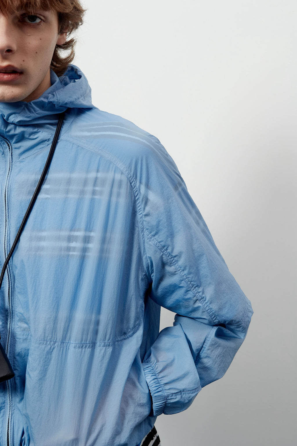 Stu - Round Cut Windbreaker (Skyblue) product image 9 | TRAB K-Fashion Australia
