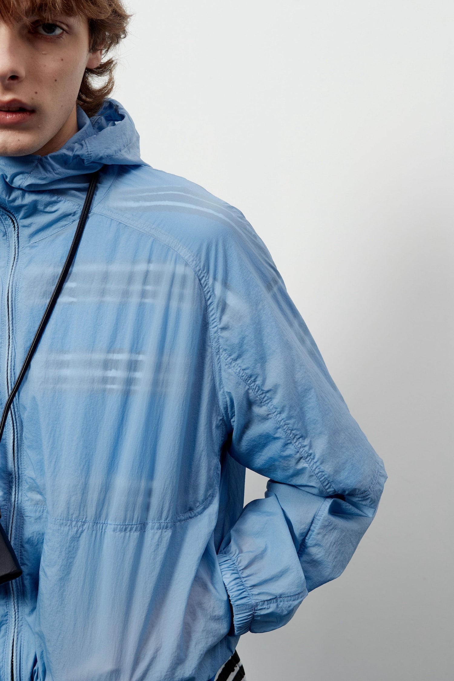 Stu - Round Cut Windbreaker (Skyblue) product image 9 | TRAB K-Fashion Australia