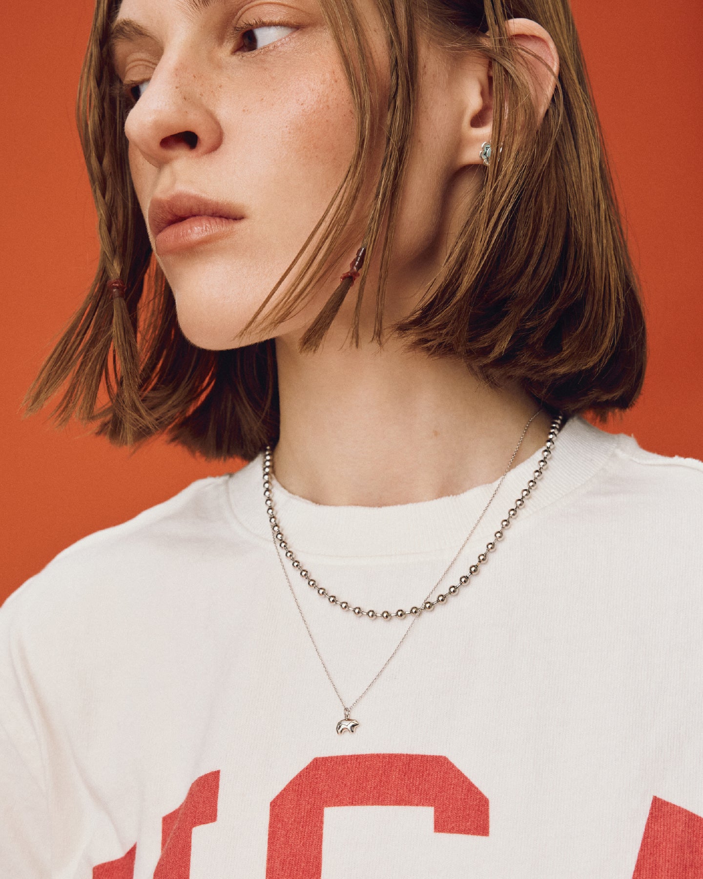 Numbering - Ball Chain Necklace with Carabiner Clasp #5775 product image 3 | TRAB K-Fashion Australia