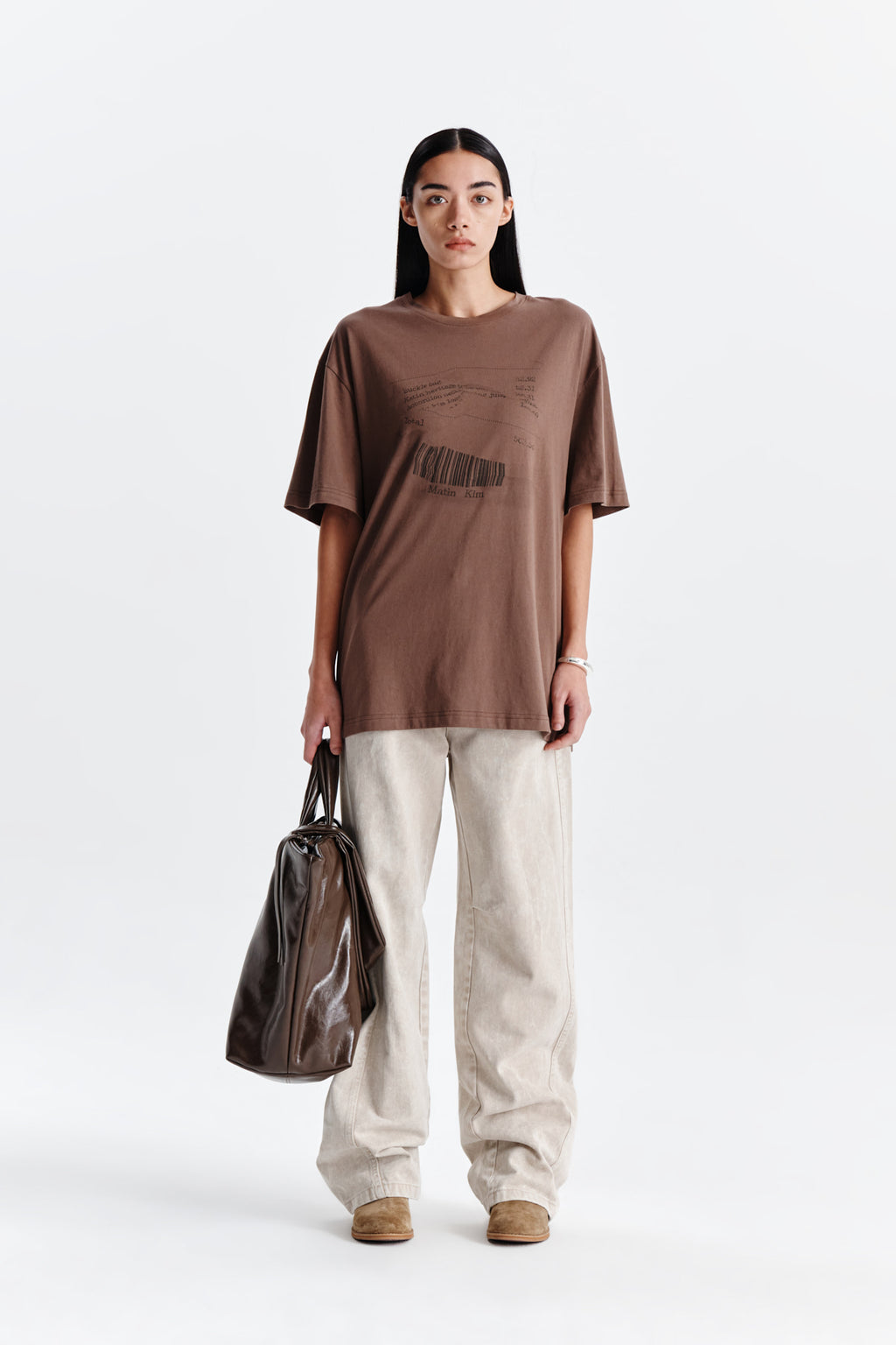 Matin Kim - Side Point Color Denim Pants (Beige) product image 10 | TRAB K-Fashion Australia