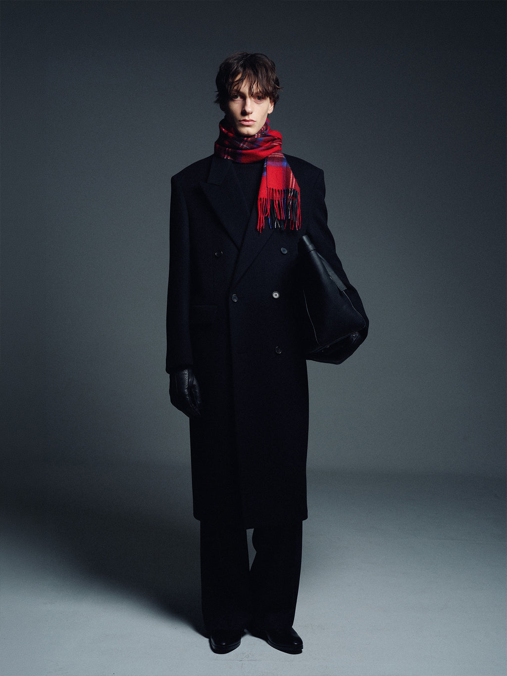 Tonywack - Wool And Cashmere Double-Breasted Coat (Black) product image 7 | TRAB K-Fashion Australia