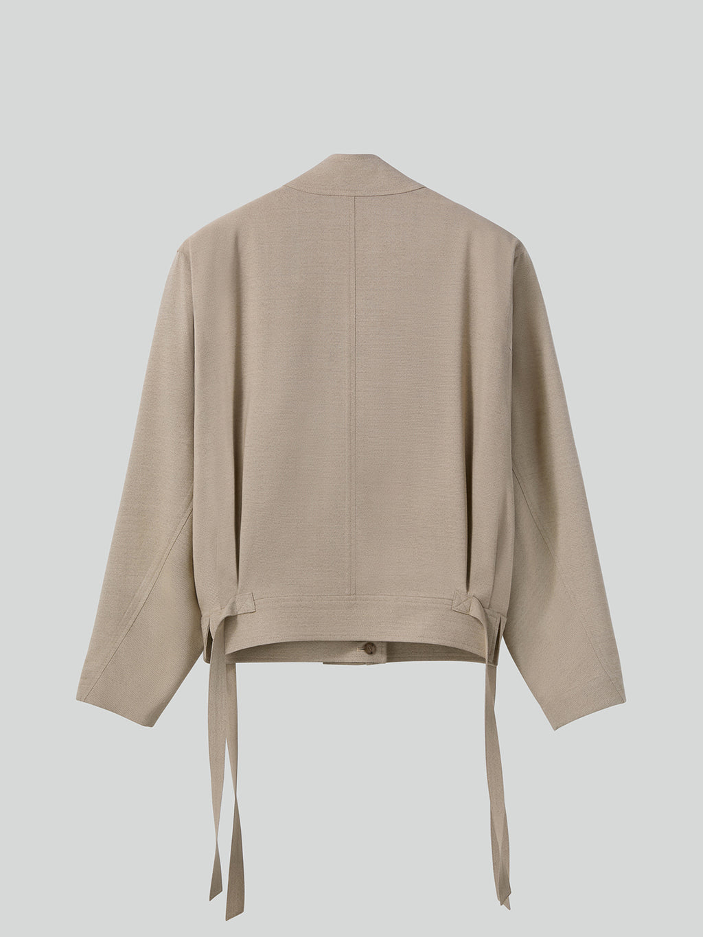 Recto - Draped Scarf Detail Jumper (Sand Beige) product image 6 | TRAB K-Fashion Australia