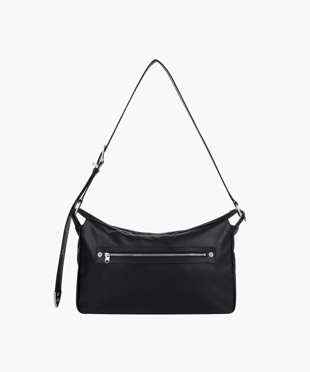 Marithe & Francois Girbaud - Classic Logo Zip Buckle Shoulder Bag (Black) product image 1 | TRAB K-Fashion Australia