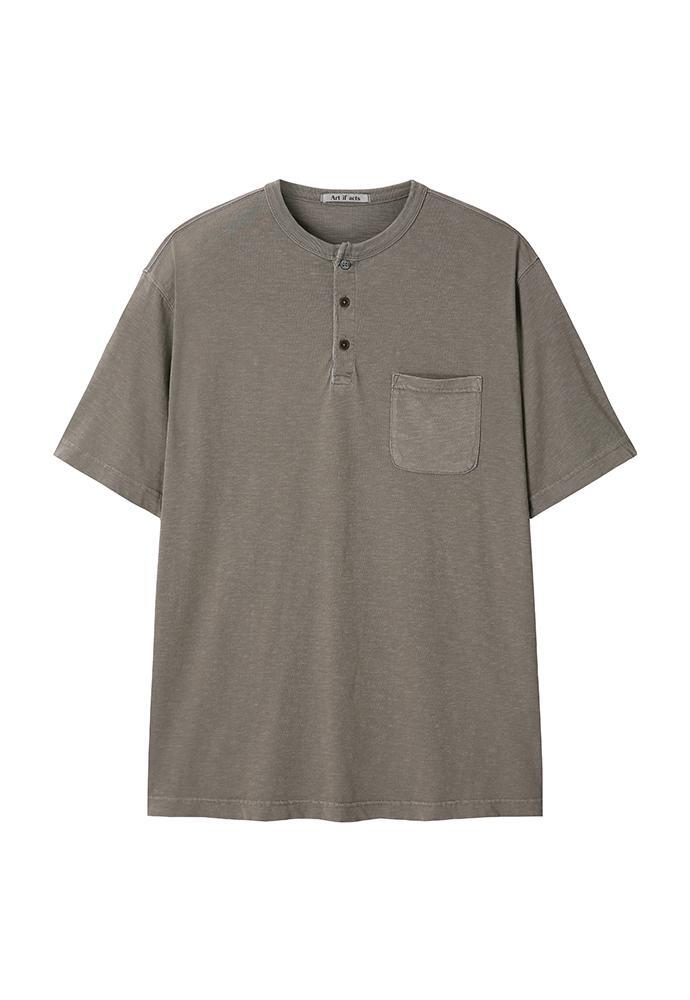 Art if acts - Henley S/S Tee (Mud Brown) product image 7 | TRAB K-Fashion Australia