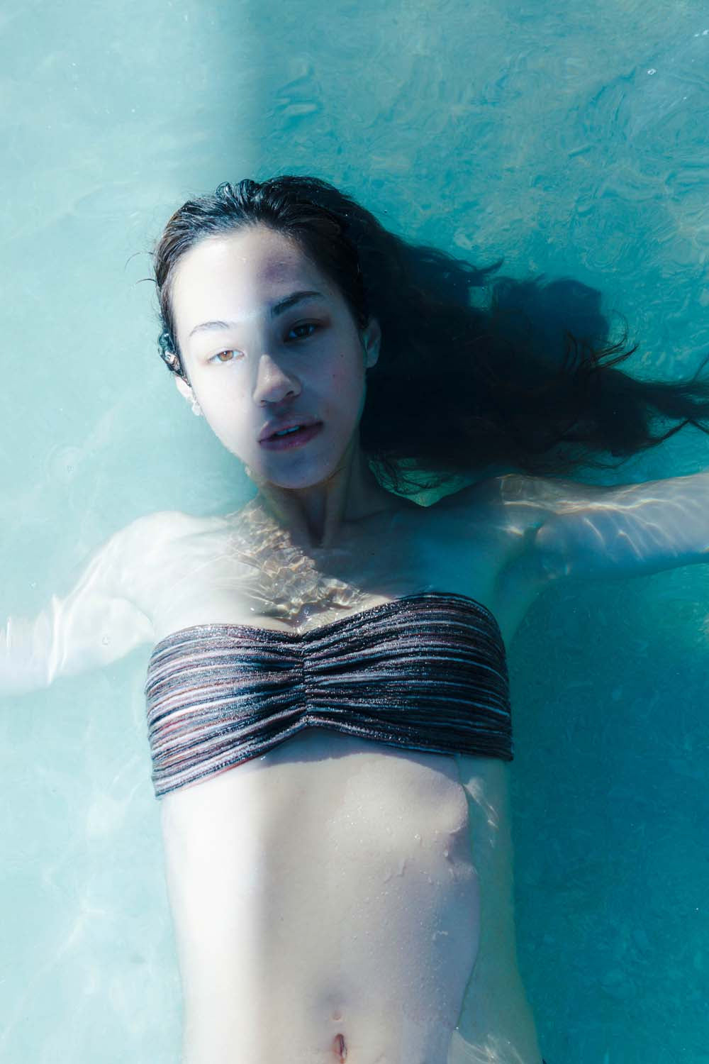 Coyseio - Coastal Stripe Bikini (Brown) product image 2 | TRAB K-Fashion Australia