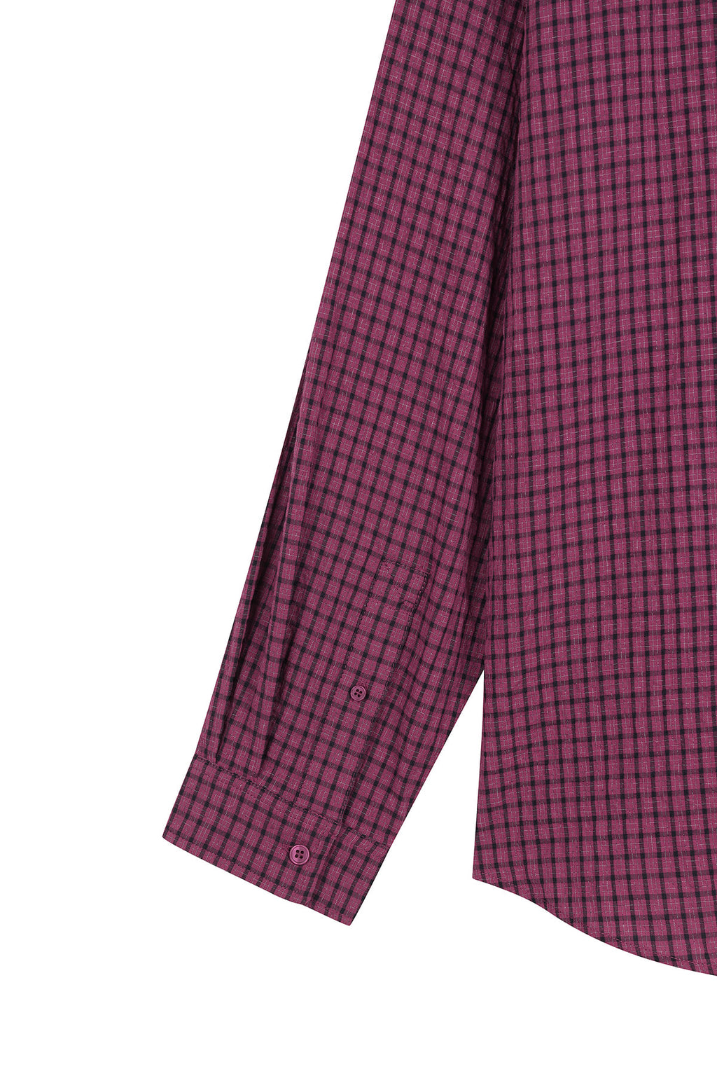 Matin Kim - Front Graphic Check Shirt (Pink) product image 4 | TRAB K-Fashion Australia