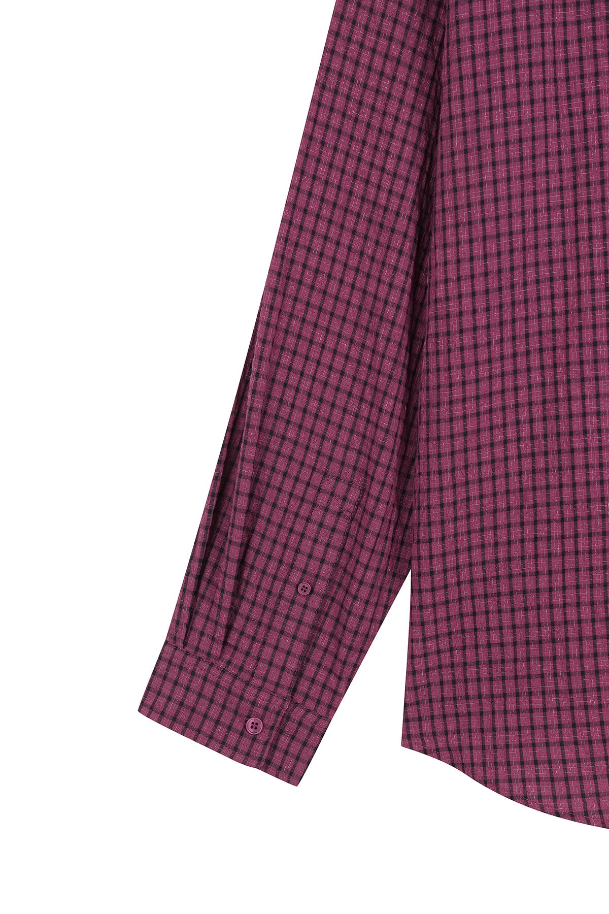 Matin Kim - Front Graphic Check Shirt (Pink) product image 4 | TRAB K-Fashion Australia