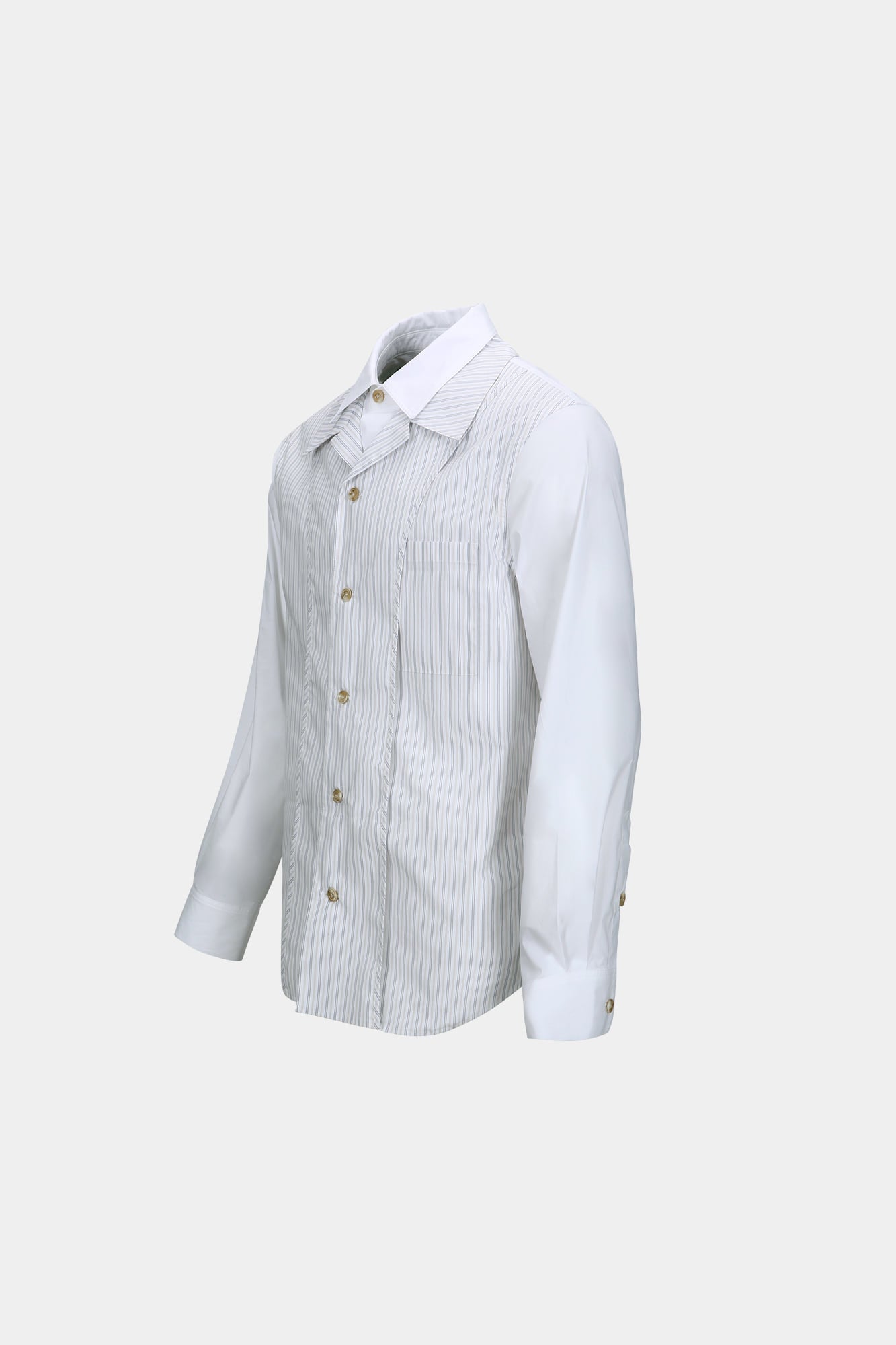 Andersson Bell - Open Collar Layered Shirts (White) product image 11 | TRAB K-Fashion Australia