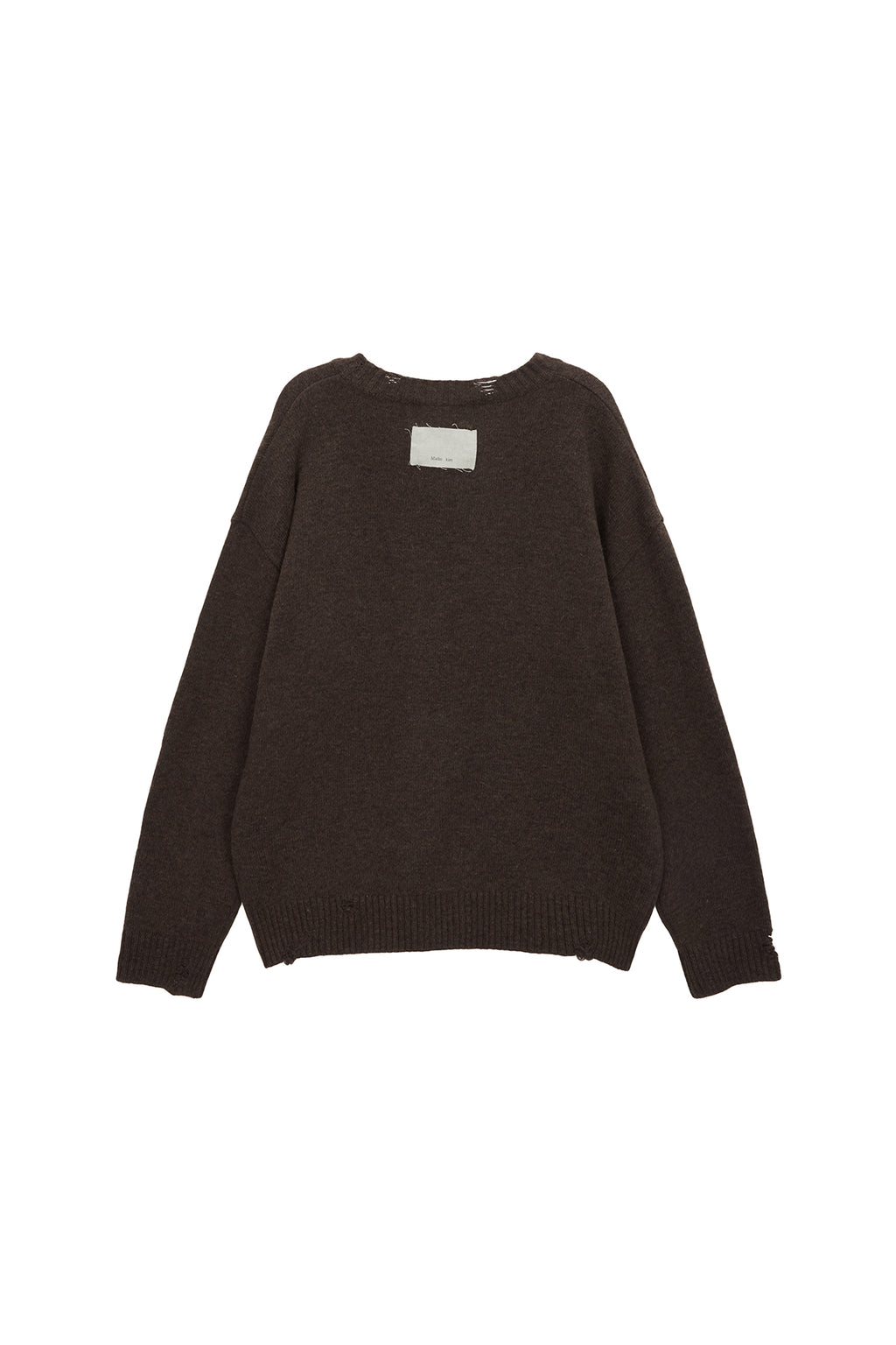 Matin Kim - Matin Sleeve Line Knit Pullover (Brown) product image 2 | TRAB K-Fashion Australia