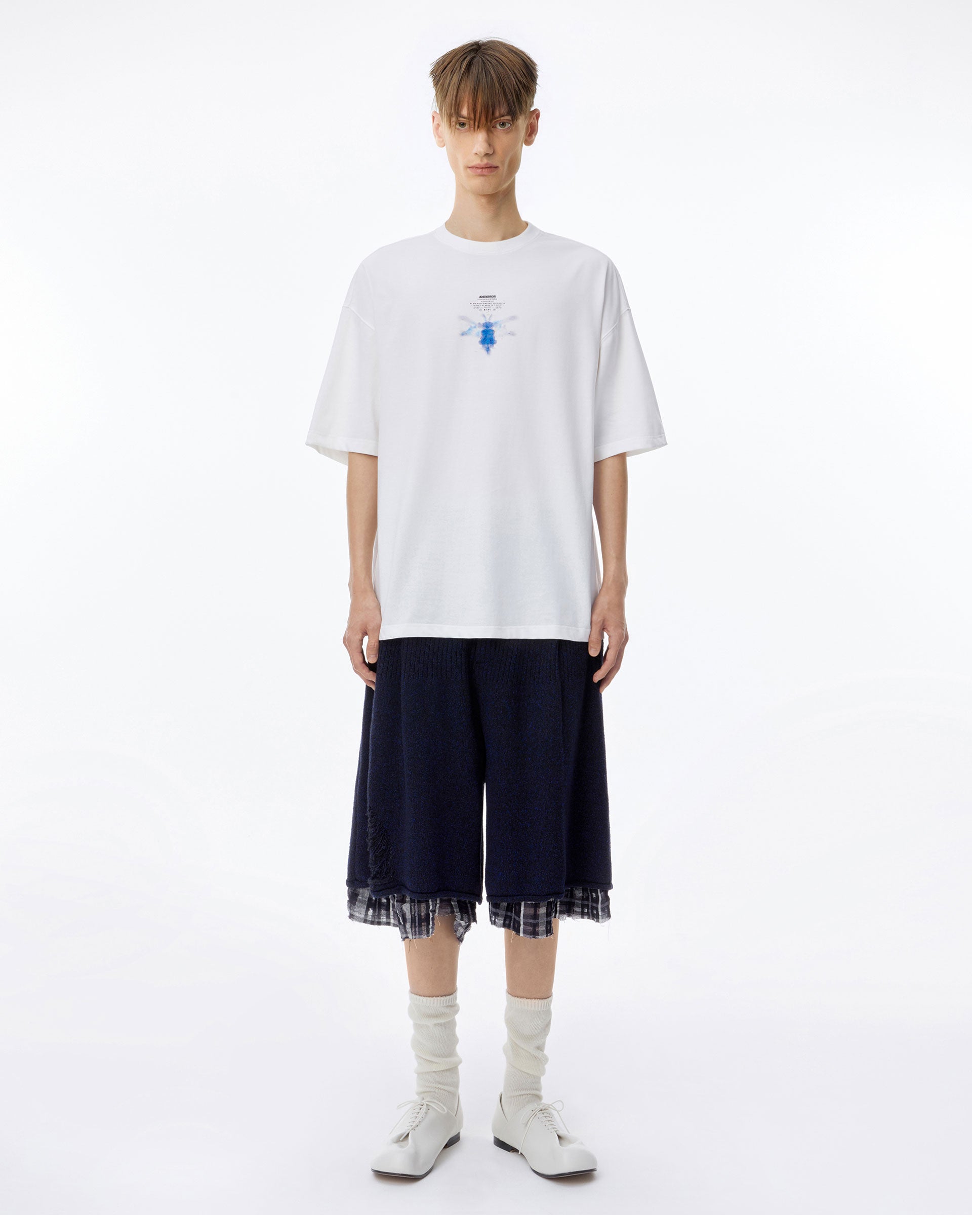 Ader Error - Blue bee decalcomanie t-shirt (Off white) product image 3 | TRAB K-Fashion Australia