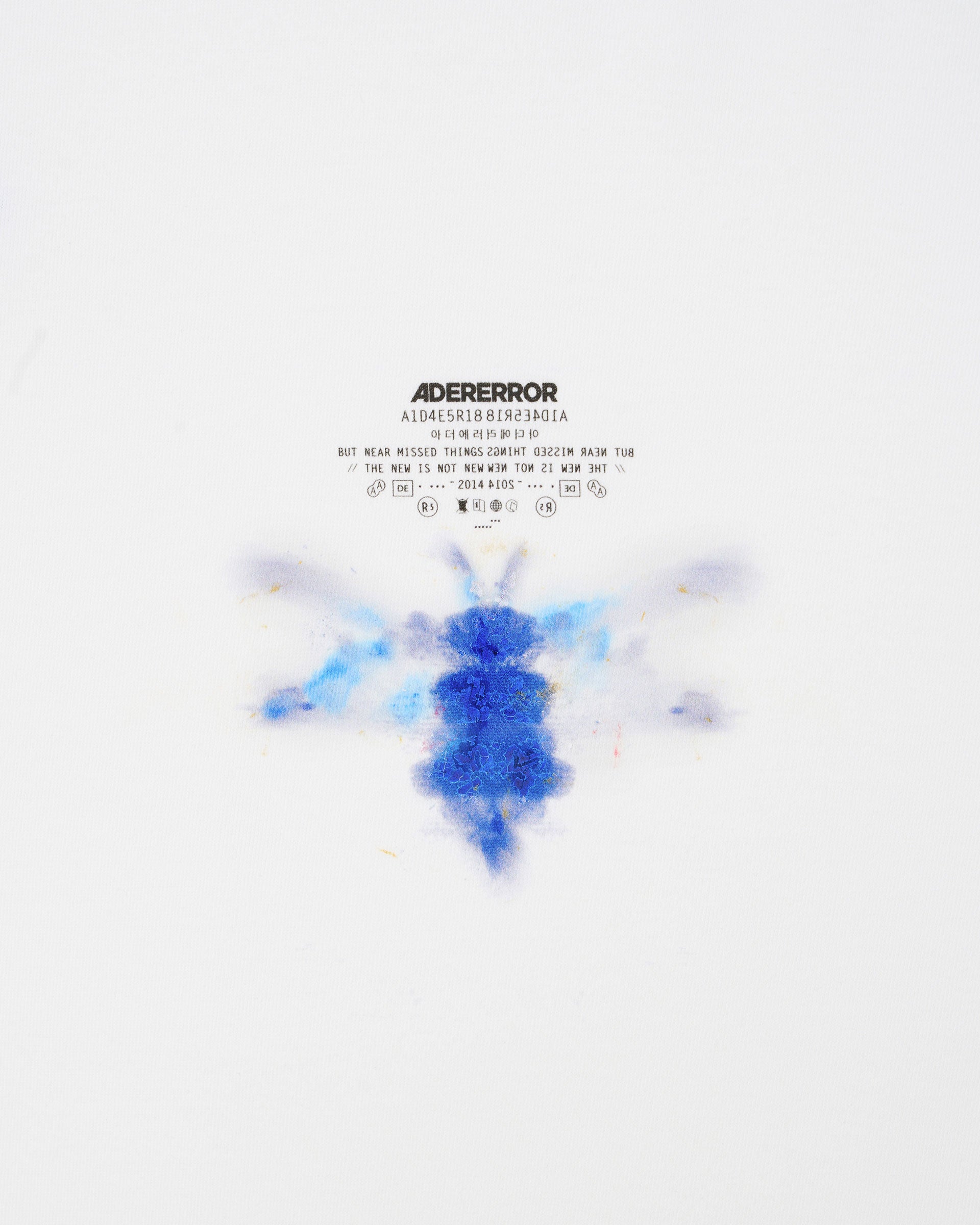 Ader Error - Blue bee decalcomanie t-shirt (Off white) product image 7 | TRAB K-Fashion Australia