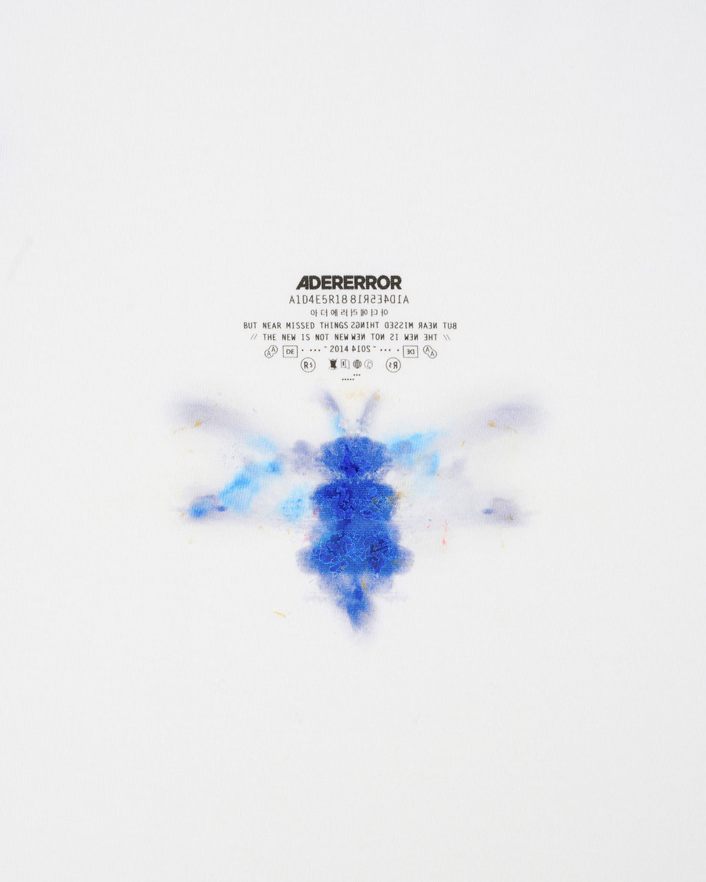 Ader Error - Blue bee decalcomanie t-shirt (Off white) product image 7 | TRAB K-Fashion Australia