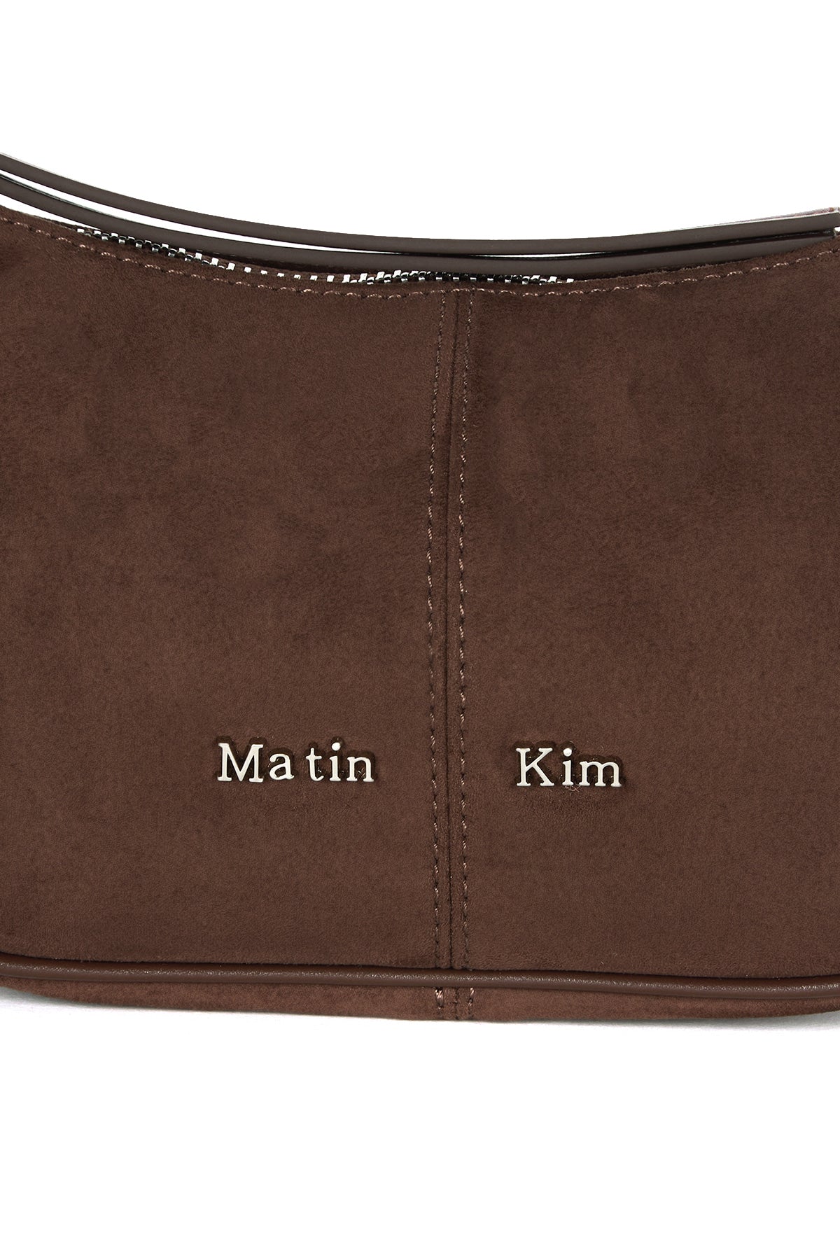 Matin Kim - Suede Mini Arc Hobo Bag (Brown) product image 4 | TRAB K-Fashion Australia