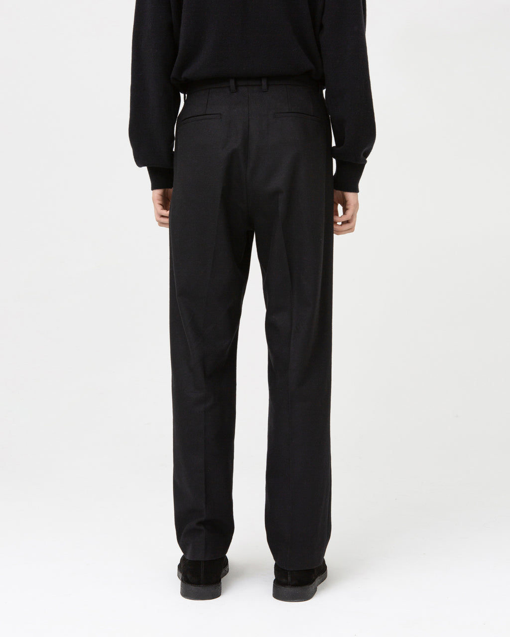 Brownyard - Pure Wool One Tuck Trouser (Black) product image 2 | TRAB K-Fashion Australia