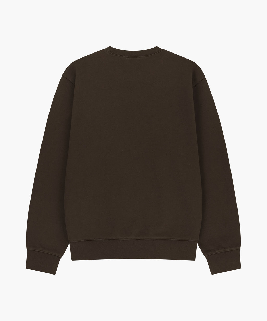 Marithe & Francois Girbaud - Small Classic Logo Embroidery Sweatshirt (Brown) product image 6 | TRAB K-Fashion Australia