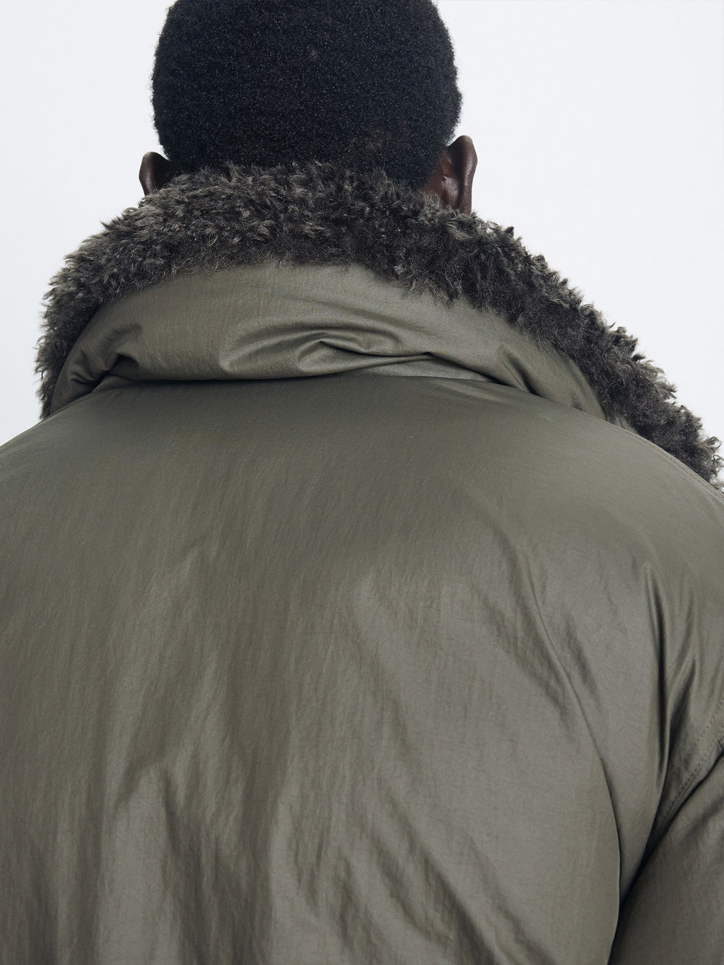 Tonywack - Shearling Collar Puffer Blouson (Olive) product image 6 | TRAB K-Fashion Australia