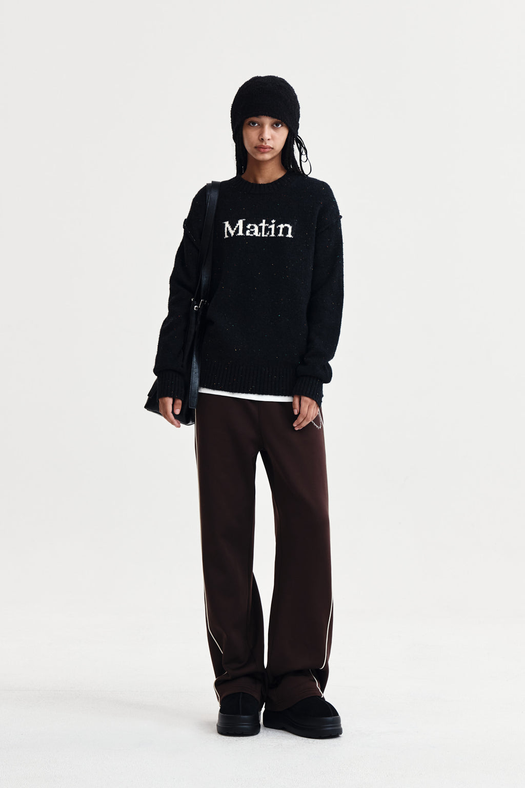 Matin Kim - Matin Mixed Yarn Knit Pullover (Dark Navy) product image 8 | TRAB K-Fashion Australia