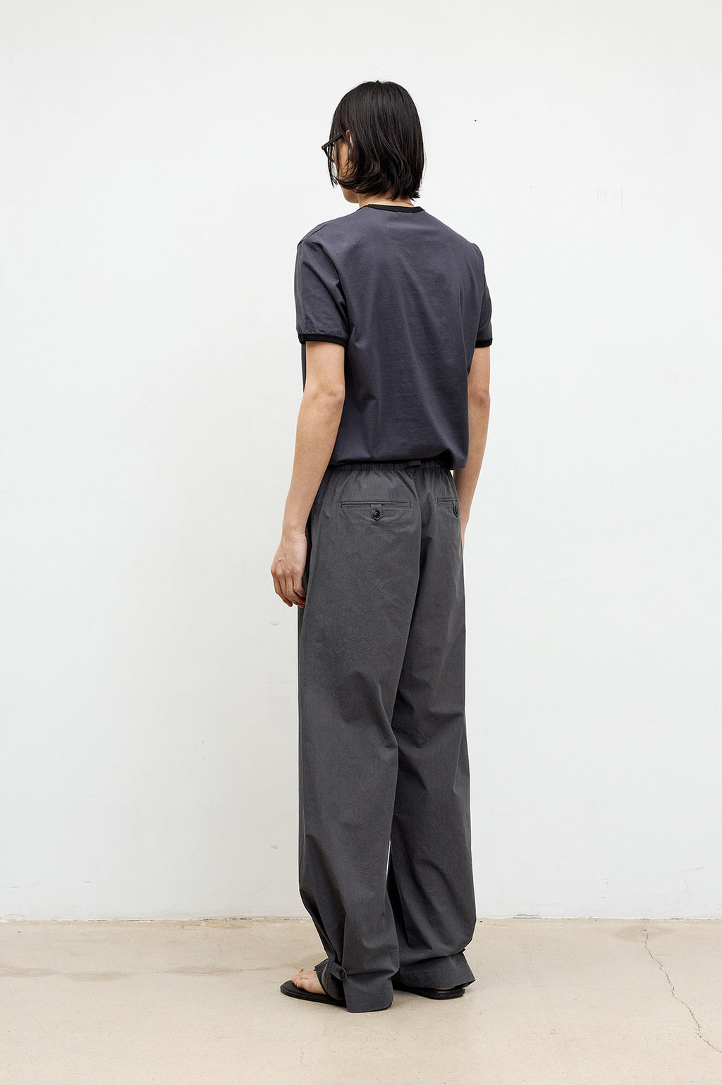 Coor - Twist Crease Easy Pants (Charcoal Gray) product image 4 | TRAB K-Fashion Australia