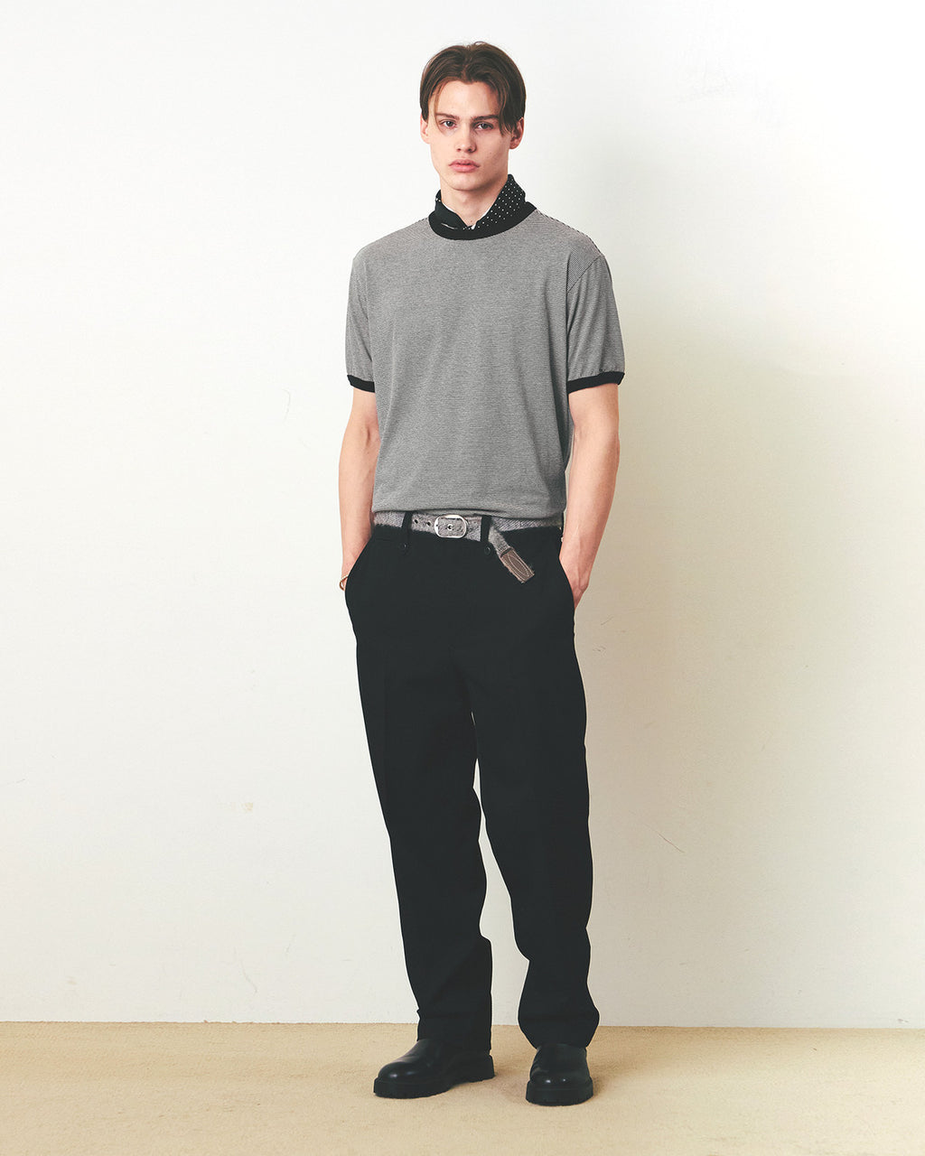 Eastlogue - 11 Ringer T-shirts (Black Stripe & Black) product image 1 | TRAB K-Fashion Australia