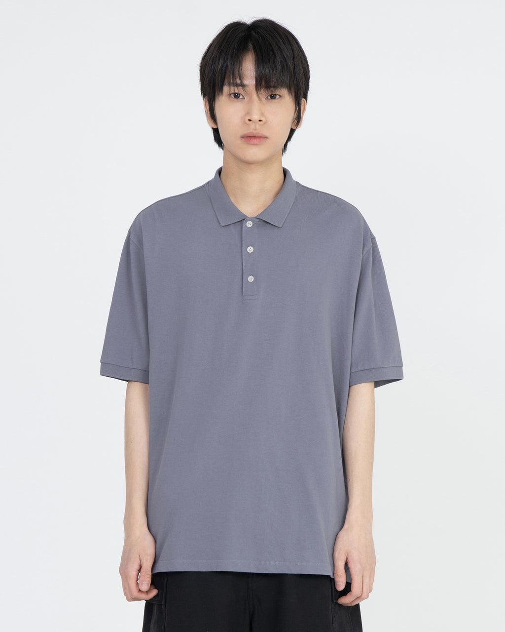 Brownyard - Vintage Cotton Pique Shirt (Washed Purple) product image 1 | TRAB K-Fashion Australia