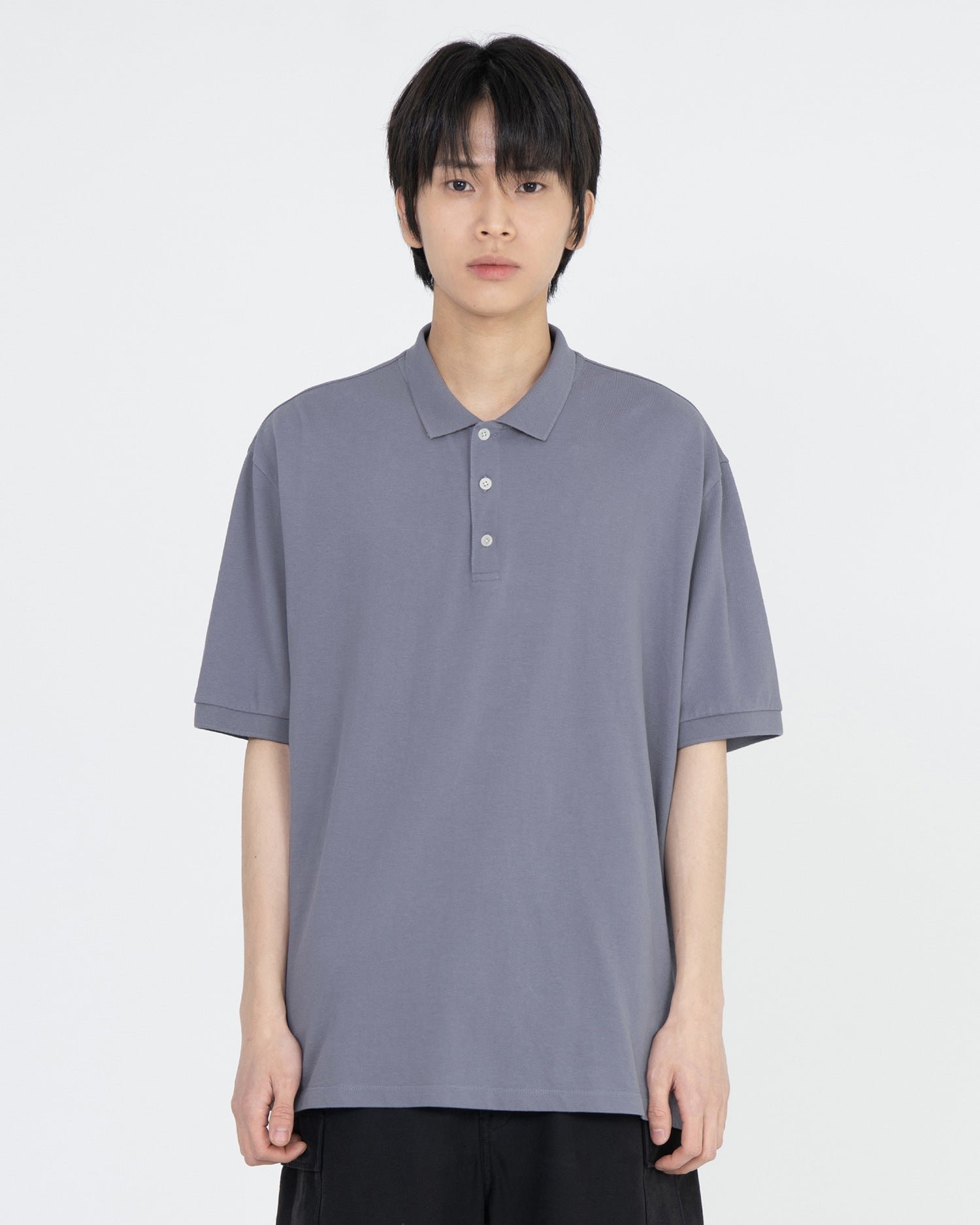 Brownyard - Vintage Cotton Pique Shirt (Washed Purple) product image 1 | TRAB K-Fashion Australia