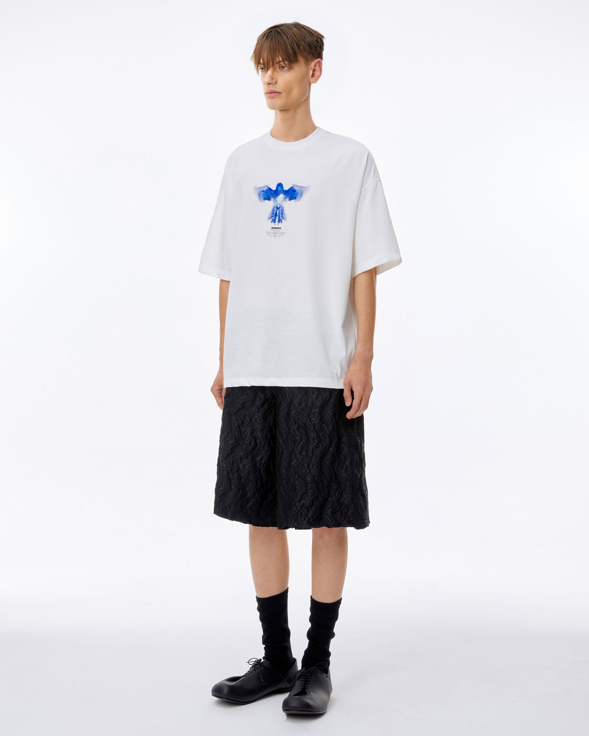 Ader Error - Blue bird decalcomanie t-shirt (Off white) product image 4 | TRAB K-Fashion Australia