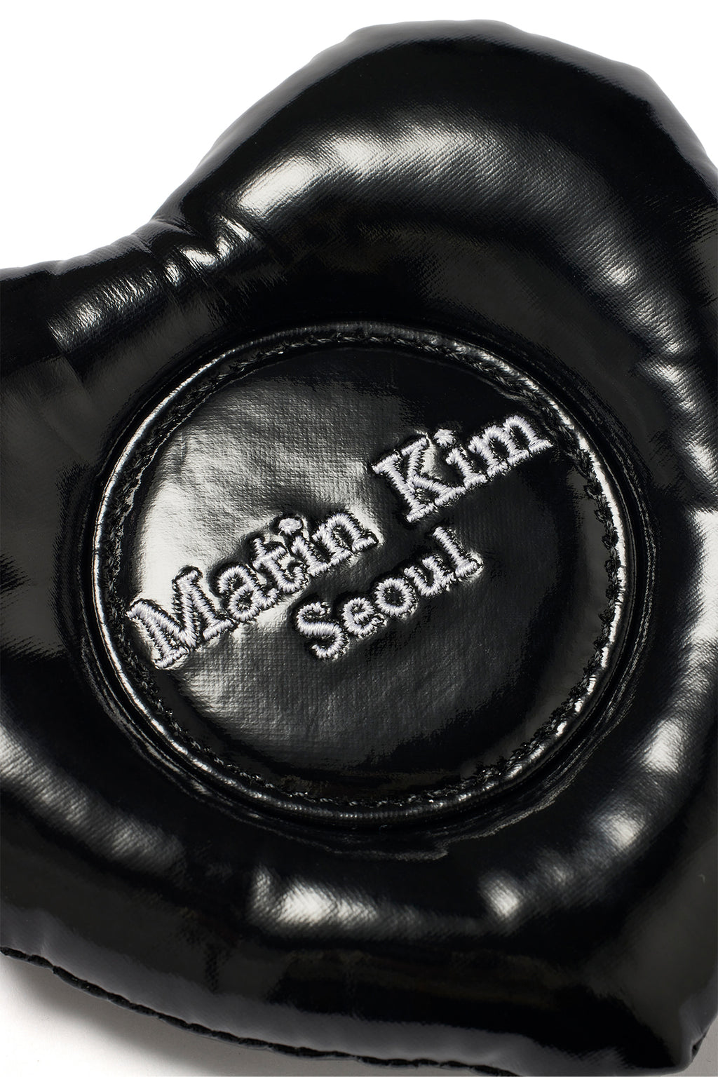 Matin Kim - Puffer Heart Mirror Keyring (Black) product image 3 | TRAB K-Fashion Australia