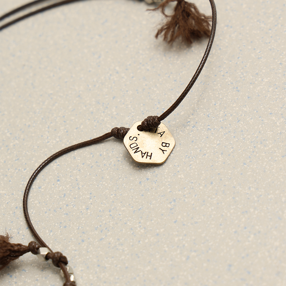 Towtow Archive - Hand Twist Button Stick Necklace Bronze (OC) product image 2 | TRAB K-Fashion Australia