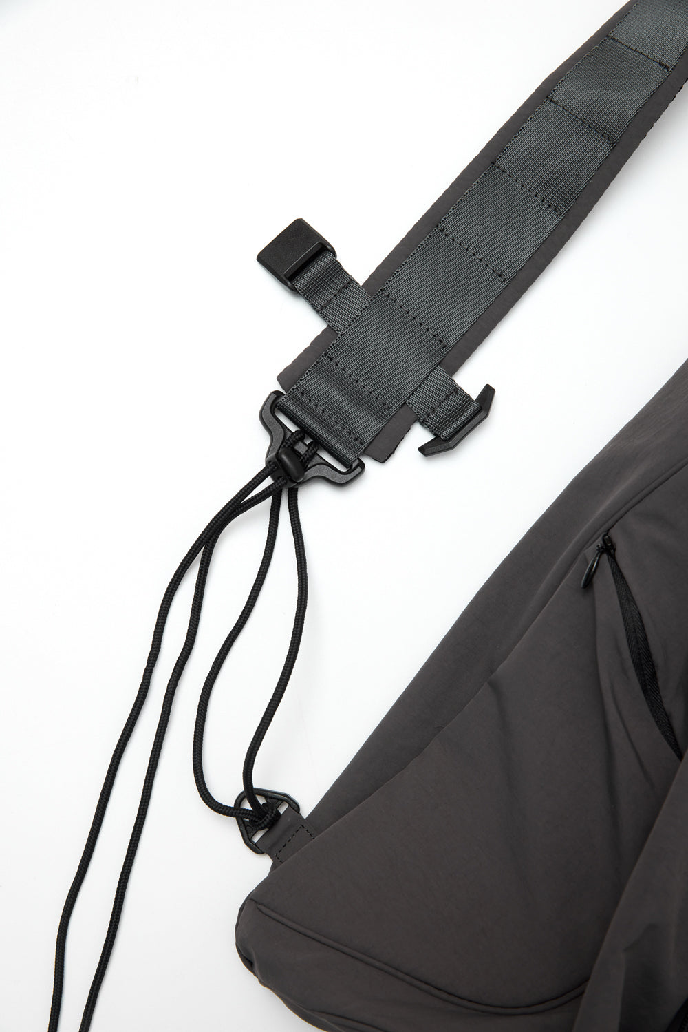 Hatchingroom - String Backpack Nylon (Charcoal) product image 5 | TRAB K-Fashion Australia