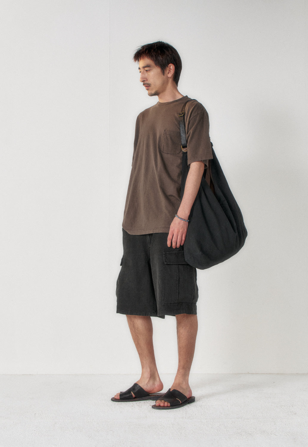 Art if acts - Garment Dyed Slub Pocket T-Shirt (Charcoal) product image 2 | TRAB K-Fashion Australia